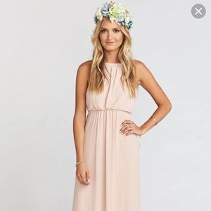 Show Me Your MuMu Amanda Maxi Dress Blush